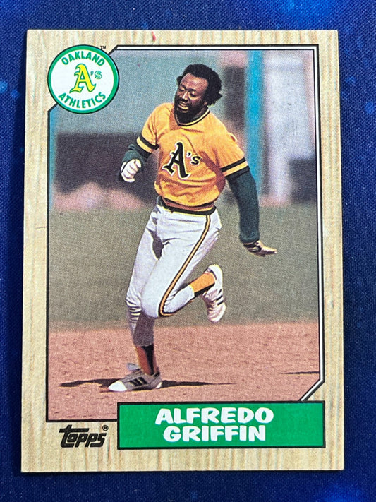 1987 Topps #111 Alfredo Griffin Oakland Athletics