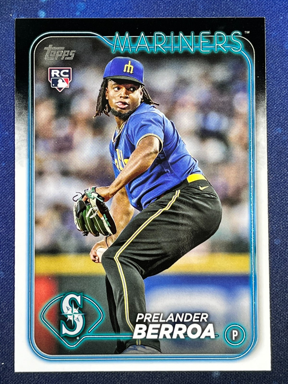 Prelander Berroa 2024 Topps Baseball Rookie (RC) #36 Seattle Seahawks
