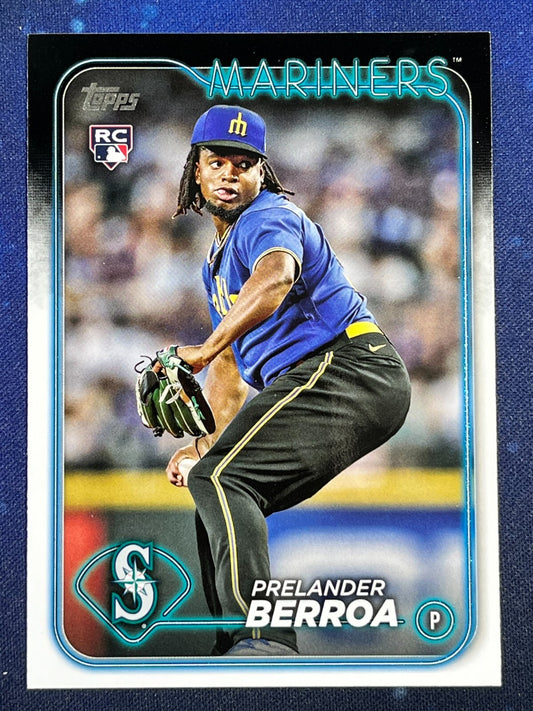 Prelander Berroa 2024 Topps Baseball Rookie (RC) #36 Seattle Seahawks