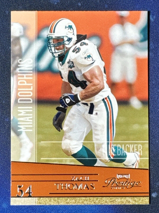 Zach Thomas 2006 Playoff Prestige #86 Miami Dolphins