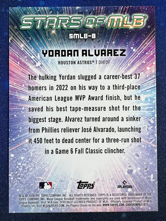Yordan Alvarez 2024 Topps Baseball Stars of MLB #SMLB-8 Houston Astros