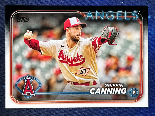 Griffin Canning 2024 Topps Baseball #69 Los Angeles Angels