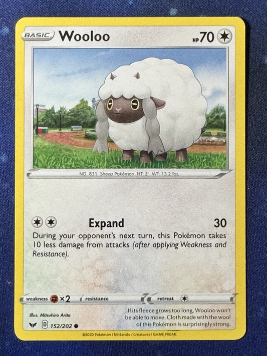 Wooloo - 152/202 - Common - Pokemon Sword & Shield - NM/M