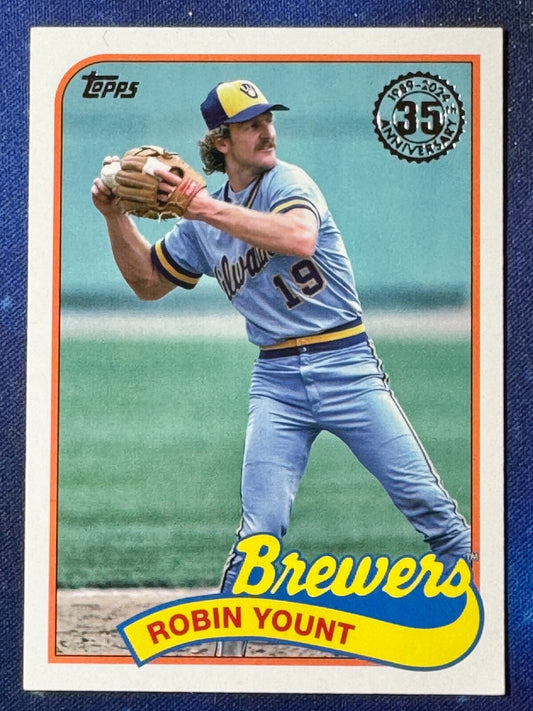 Robin Yount 2024 Topps Baseball #89B-55 ‘89 Topps Milwaukee Brewers