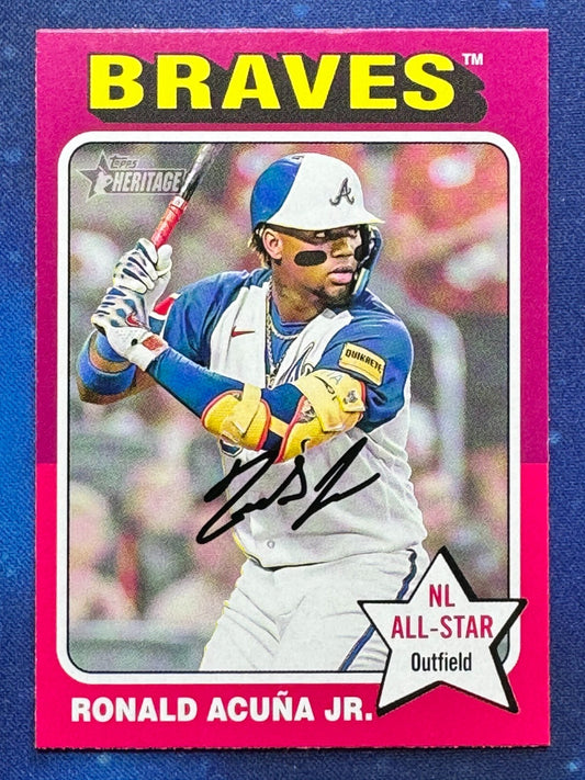 2024 Topps Heritage #321 Ronald Acuna Jr. Atlanta Braves