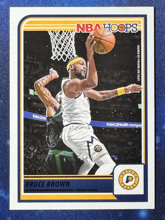 Bruce Brown 2023-24 Panini NBA Hoops #204 Indiana Pacers