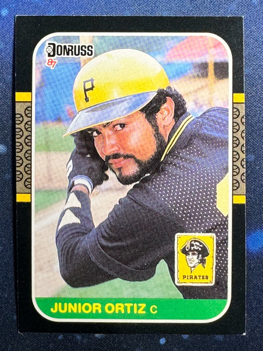 1987 Donruss #449 Junior Ortiz Pittsburgh Pirates