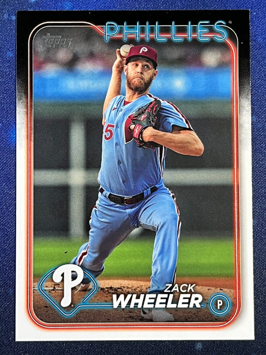 Zack Wheeler 2024 Topps Baseball #262 Philadelphia Phillies