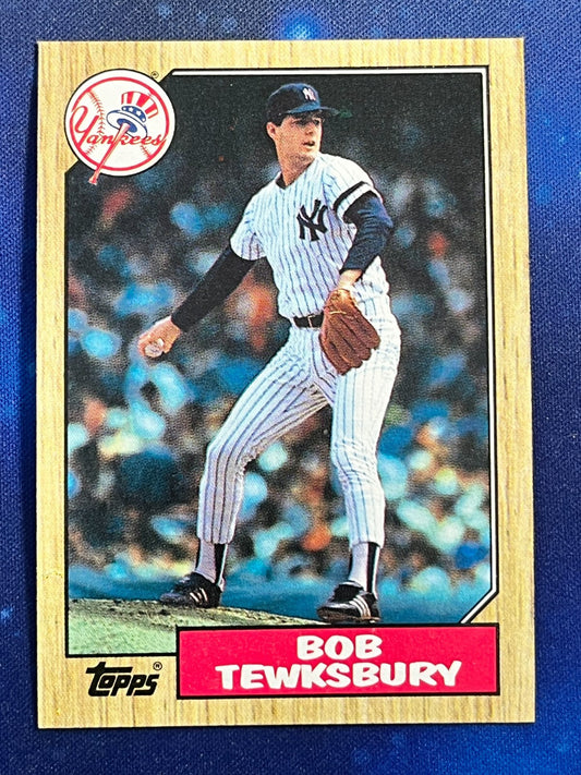 1987 Topps #254 Bob Tewksbury New York Yankees