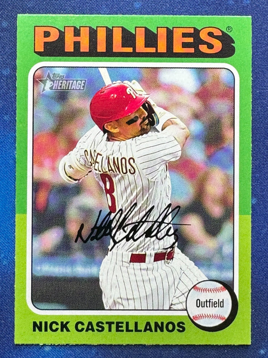 2024 Topps Heritage #270 Nick Castellanos Philadelphia Phillies