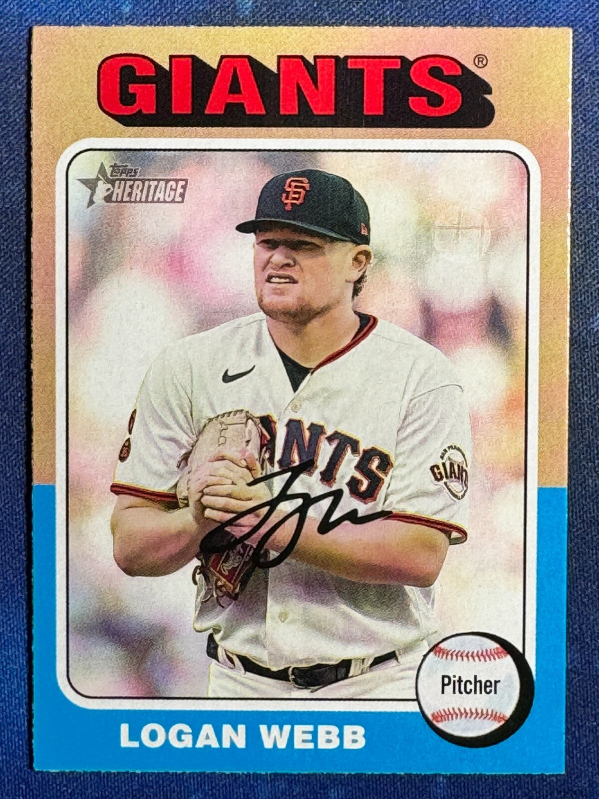 Logan Webb 2024 Topps Heritage Baseball #393 San Francisco Giants