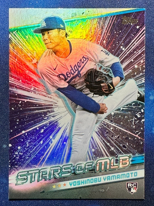 Yoshinobu Yamamoto 2024 Topps Stars of MLB Rookie #SMLB-57 Los Angeles Dodgers