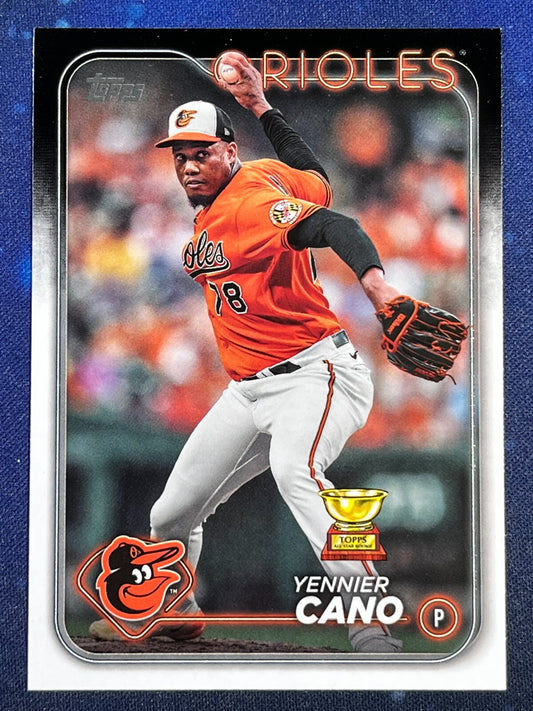 Yennier Cano 2024 Topps Baseball All Star Rookie #158 Baltimore Orioles