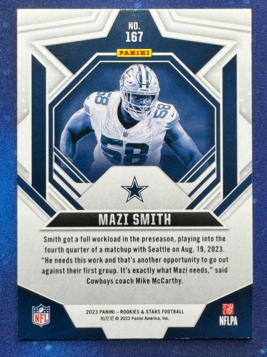 2023 Panini Rookies & Stars Rookie (RC) #167 Mazi Smith Dallas Cowboys