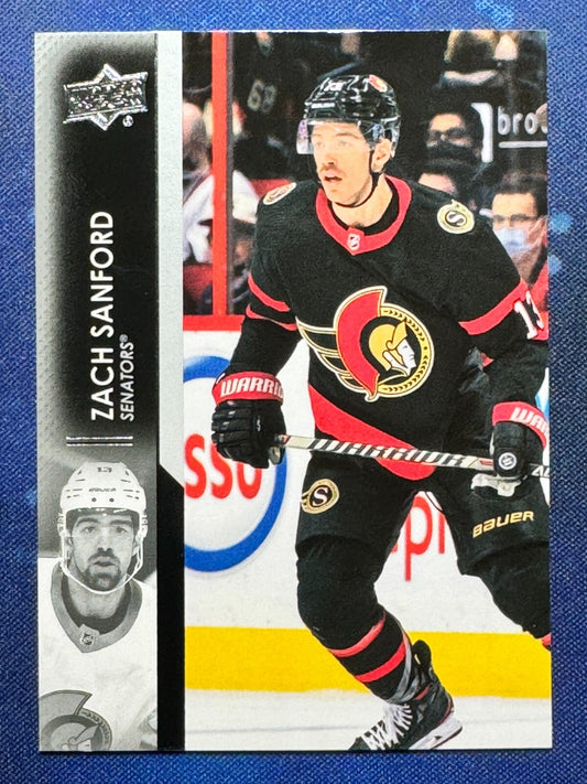 Zach Sanford 2021-22 Upper Deck Extended Series #609 Ottawa Senators