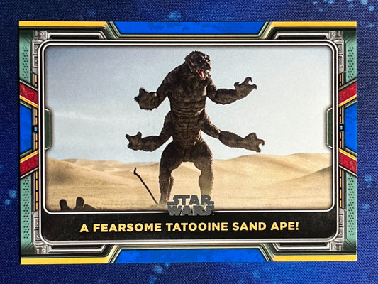 2022 Star Wars: Book of Boba Fett Base Blue #19 A Fearsome Tatooine Sand Ape!