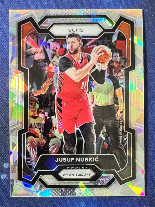 Jusuf Nurkic 2023-24 Panini Prizm Basketball Ice Prizm #277 Phoenix Suns