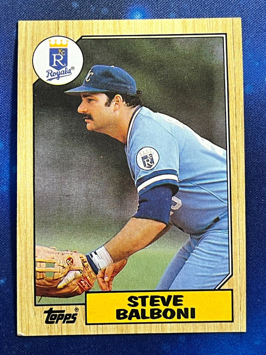 1987 Topps #240 Steve Balboni Kansas City Royals