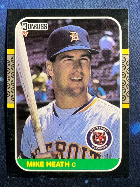 1987 Donruss #496 Mike Heath Detroit Tigers