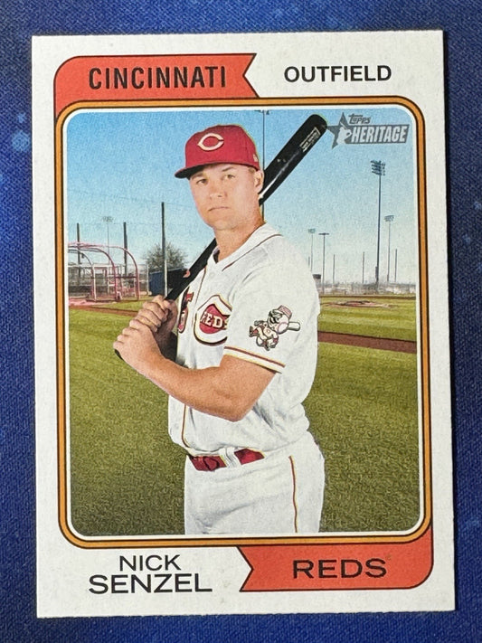 Nick Senzel 2023 Topps Heritage #230 Cincinnati Reds