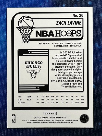 Zach Lavine 2023-24 Hoops #26 Chicago Bulls