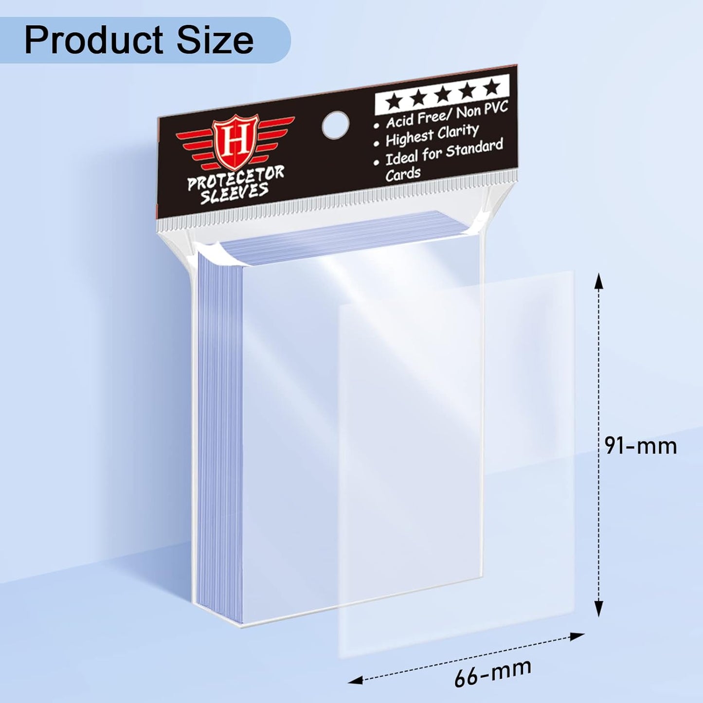 Card Sleeves for Trading Cards (500 Count)
