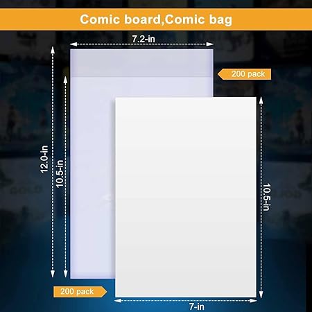 Comic Book Bags and Boards (200 Count)