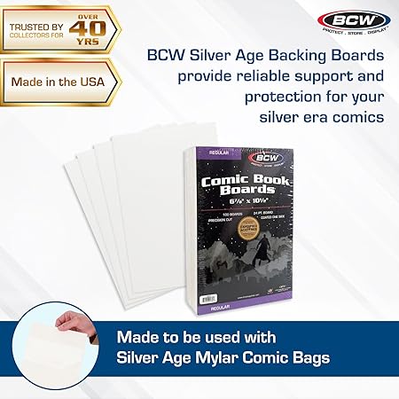BCW Regular Comic Backing Boards (100 Count)