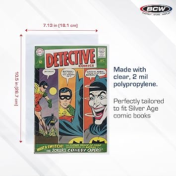 BCW Silver Age Comic Bags (100 Count)