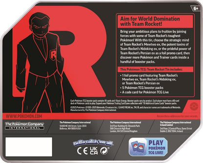 Pokemon TCG: Team Rocket Tin