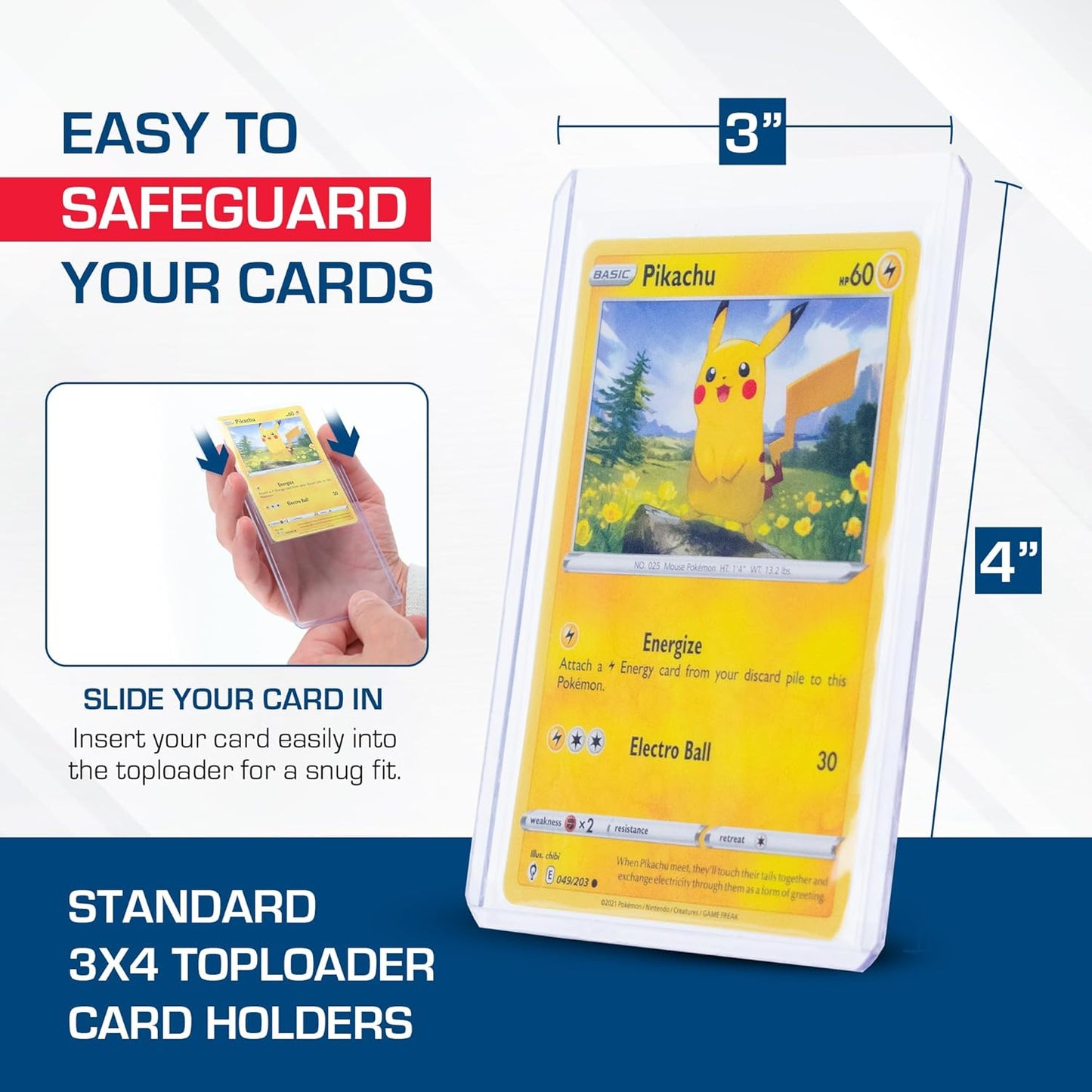 BCW 3x4 Standard Toploader Card Holders