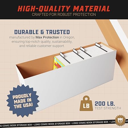 Max Protection Comic Book Storage Box (5 Count)