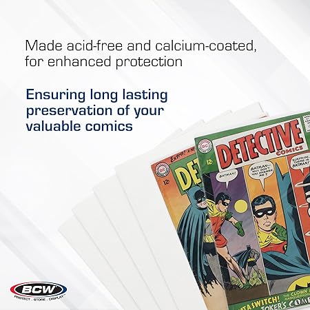 BCW Silver Comic Book Backing Boards (100 Pack)