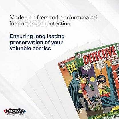 BCW Silver Comic Book Backing Boards (100 Pack)
