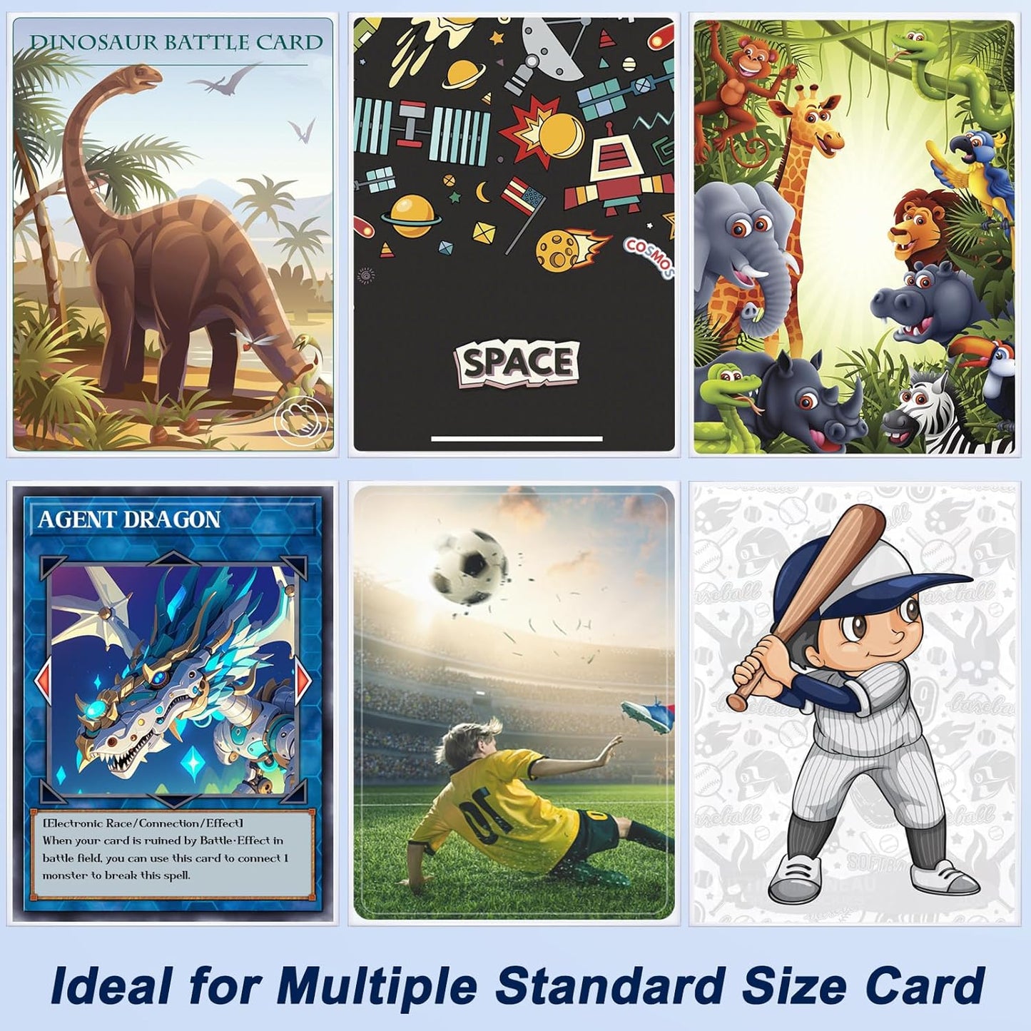Card Sleeves for Trading Cards (500 Count)