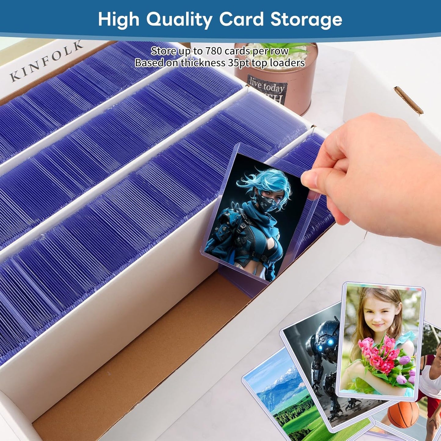 Trading Card Storage Box 3120 Count (Set of 6)