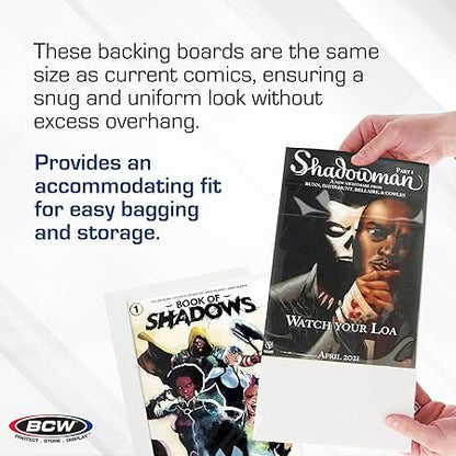 BCW Modern Comic Backing Boards (100 Pack)