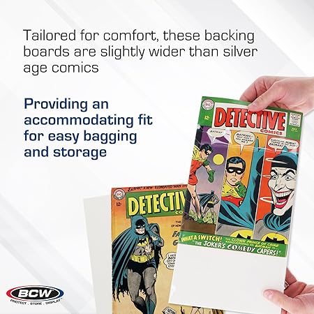 BCW Silver Comic Book Backing Boards (100 Pack)