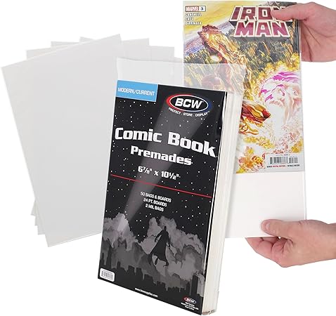 BCW Premade Current Comic Bag & Board (50 Count)