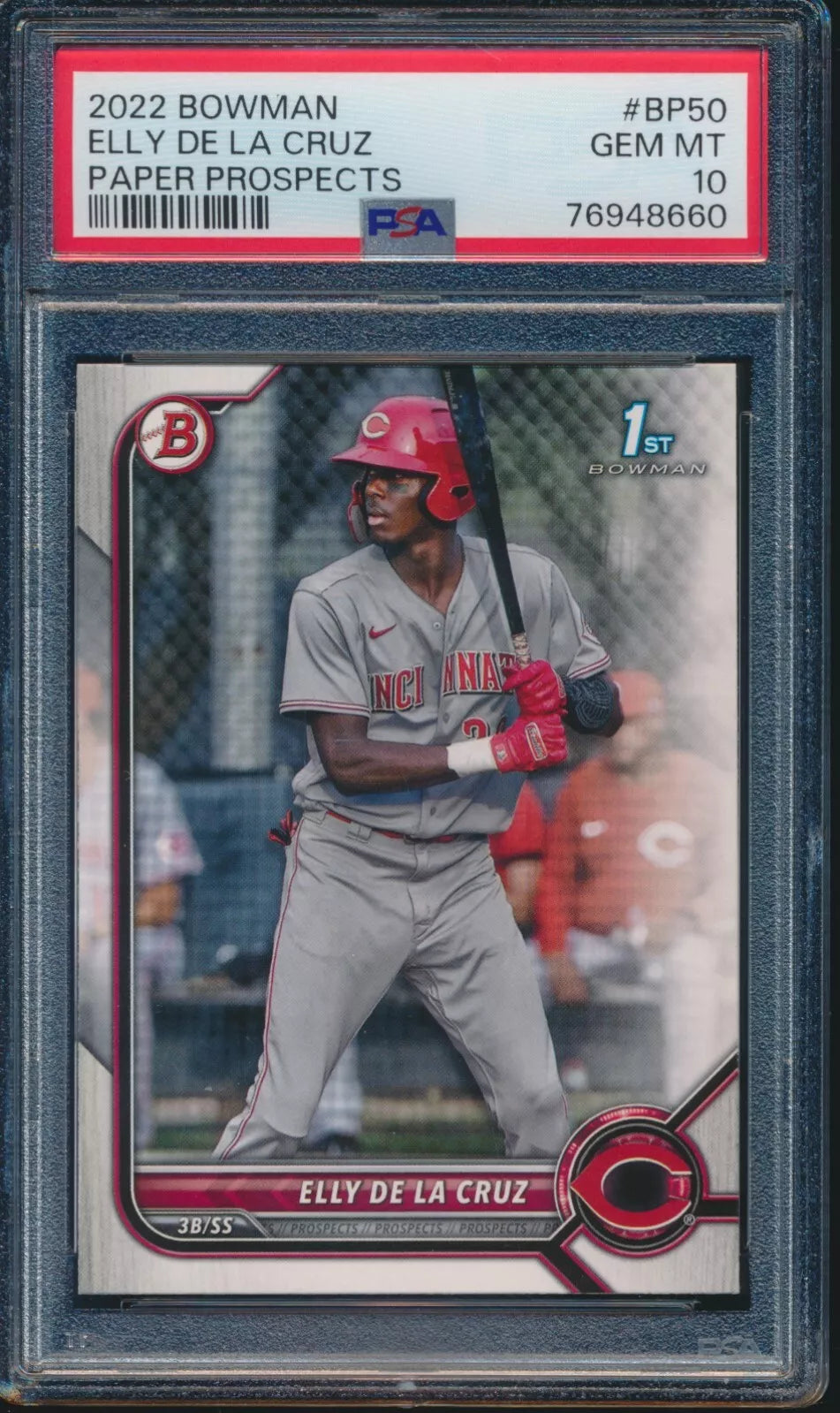 2022 Bowman Paper Prospects Elly De La Cruz #BP50 PSA 10
