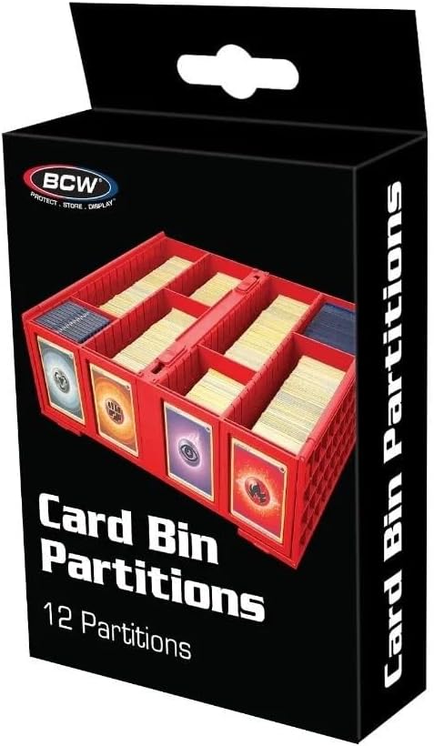 BCW Collectible Card Bin Partitions - Red