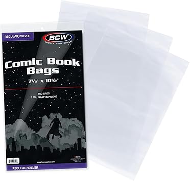 BCW Silver Age Comic Bags (100 Count)