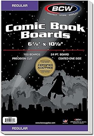 BCW Regular Comic Backing Boards (100 Count)